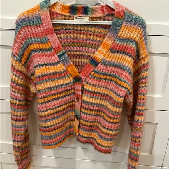Marine Layer Colorful Striped Cardigan Sweater - Picture 1 of 2